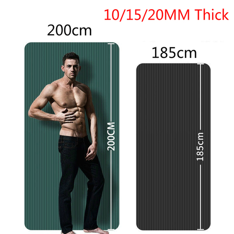10/15/20mm Yoga Mat Enlarged Thickening NBR Fitness Exercise Sport Mats Non-slip For Gym Home Fitness Pads Gymnastics Dance Pad ► Photo 1/5