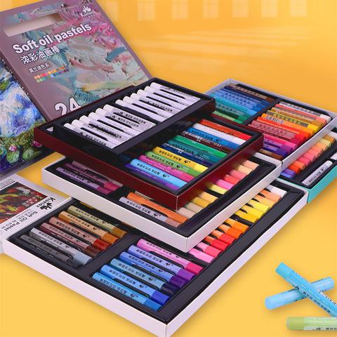 Kuelox Art Soft Oil Pastel/Crayon Macaron/Morandi/Artist Grade 12/24/36 Colors for Artist/Student Graffiti Oil Pastel Painting ► Photo 1/6
