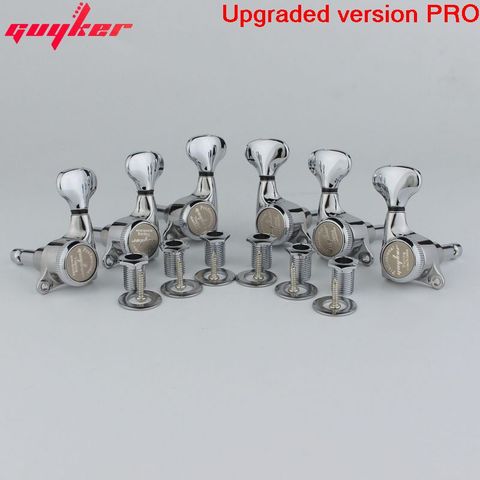 GUYKER Guitar Machine Heads Tuners/Upgraded version Chrome Locking String Tuning Key Pegs Tuners for LP, SG, TL Electric Guitars ► Photo 1/5