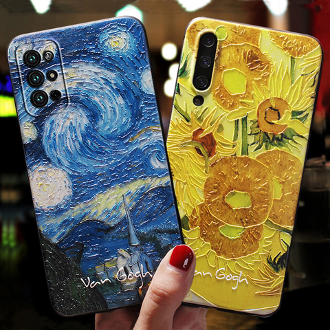 3D Art Phone Case For Samsung Galaxy A51 A71 A21S A31 A41 Case For Samsung Galaxy A 21S 31 41 51 71 Cases Cute Black Soft Cover ► Photo 1/6