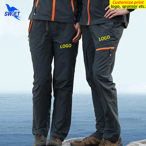 2022 Quick Dry Breathable Thin Hiking Trousers Couples Trekking Fishing Climbing Outdoor Pants Men Women Work Clothes Customize ► Photo 1/1