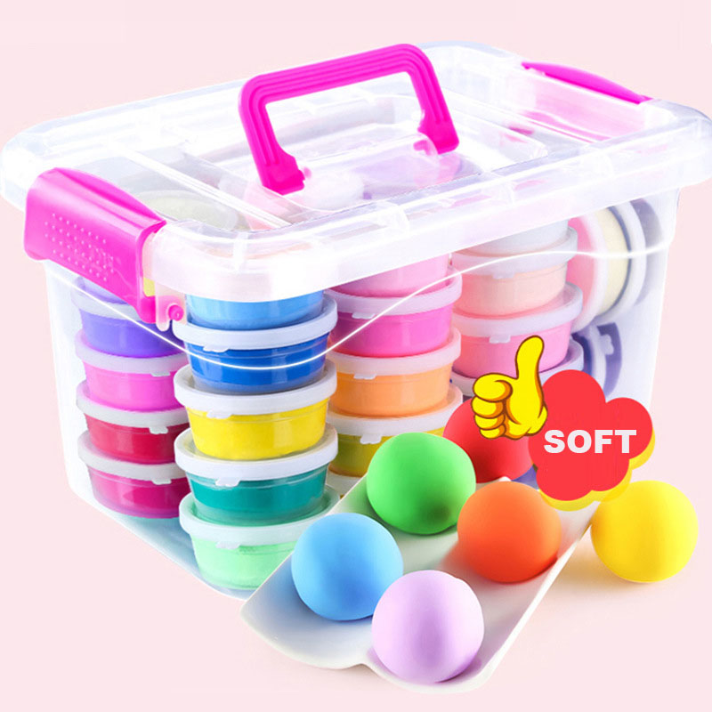 12/24/36 Colors DIY Fluffy Slime Soft Clay Air Dry Playdough Set Toys For  Children Polymer Light Clay Plasticine With Tools Kid - Price history &  Review, AliExpress Seller - Miuioee Toy Store