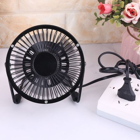 US EU UK Plug AC 110V 220V Electric Fans Table Metal Fan Small Desktop Fan Suitable for Home and Office Personal Fan ► Photo 1/6