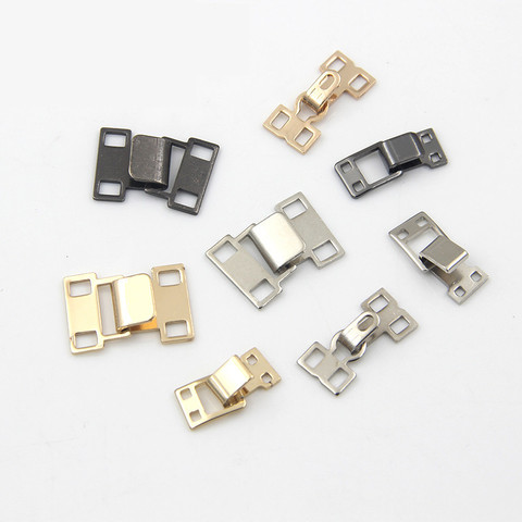 20pc Square Metal Buckle line Seam Copper Collar Hook Wind Buckle For Craft Collar Hooks Metal Knobs Invisible Sewing Accessorie ► Photo 1/6