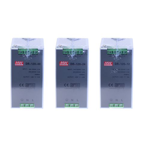 DR-120 120W Single Output 12V 15V 24V 36V 48V Din Rail Switching Power Supply ► Photo 1/6