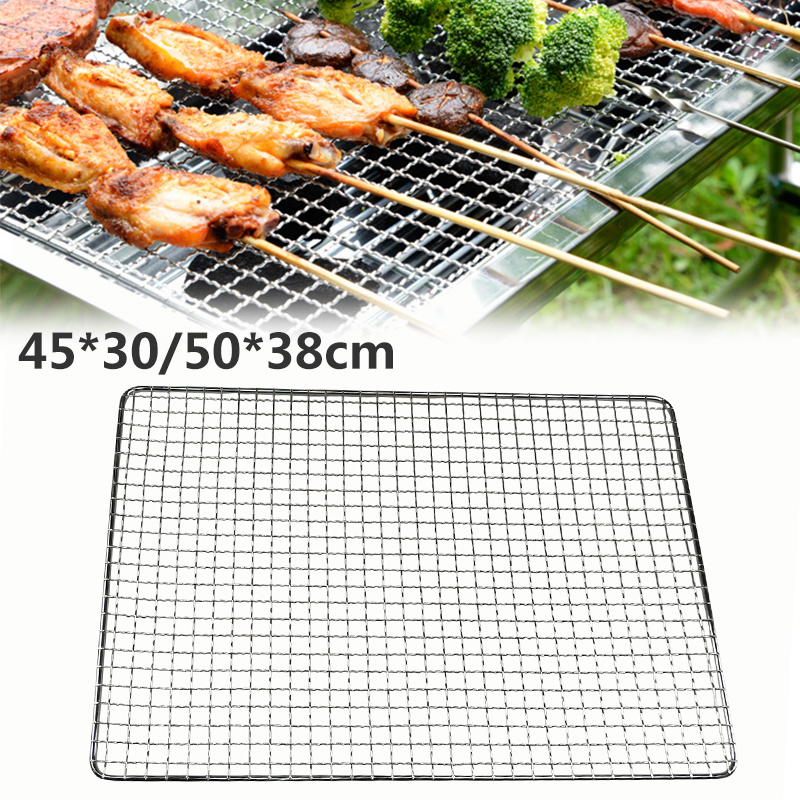 BARBECUE GRILL BBQ STAINLESS STEEL REPLACEMENT MESH WIRE NET OUTDOOR COOK
