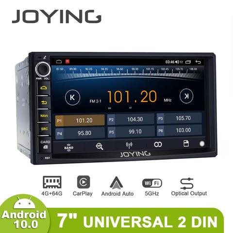 JOYING 2 din car radio GPS Navigation video stereo player 4G RAM 64GB RAM 7 inch head unit Android 10.0 with Carplay Fast Boot ► Photo 1/6