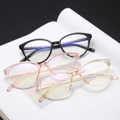 seemfly Vintage Cat Eye Glasses Frame Women Eyeglasses Optical Clear Lens Anti Blue Light Glasses Eyewear Spectacle Frame ► Photo 1/6