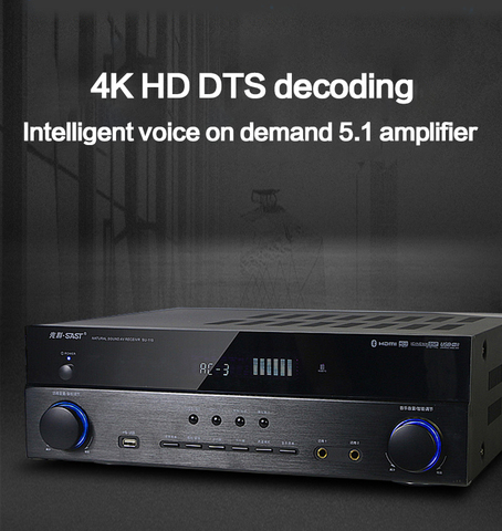 KYYSLB 1000W 4-16ohm 220V AK-520 Home 5.1 High Power DTS Decoding Amplifier HDMI Smart WIFI Subwoofer Bluetooth Amplifier ► Photo 1/6