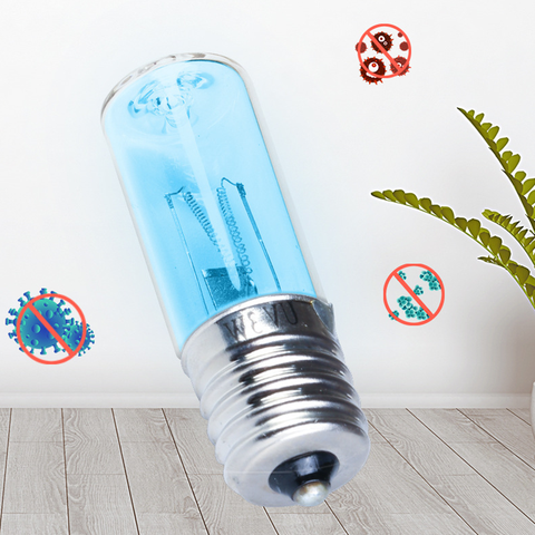 E17 Disinfection UV3 Light Bulb Ozone Quartz Tube Ultraviolet For Domestic Use UVC Germicidal Lamp Sterilization Mites Lamp bulb ► Photo 1/6