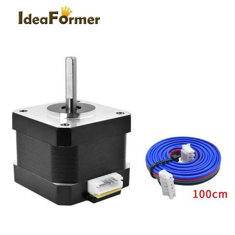 3D Printer Nema 42 bipolar Stepper Motor For RepRapMotor 0.4A 34mm height 4 leads 42BYGH34H-23D High Quality ► Photo 1/6