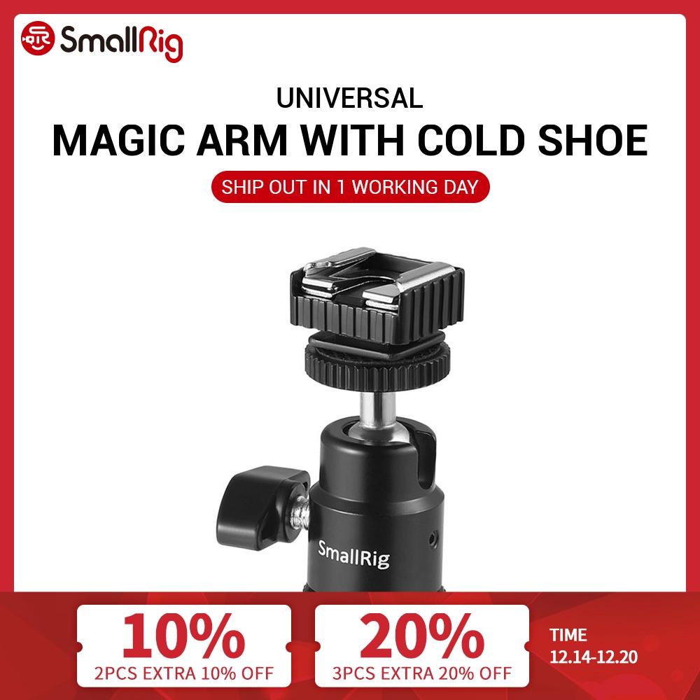 SmallRig Ball Head Clamp With Shoe Mount Adapter For Camera Tripod LED Light Flash Bracket Holder Mount Quick Release 1639 ► Photo 1/5
