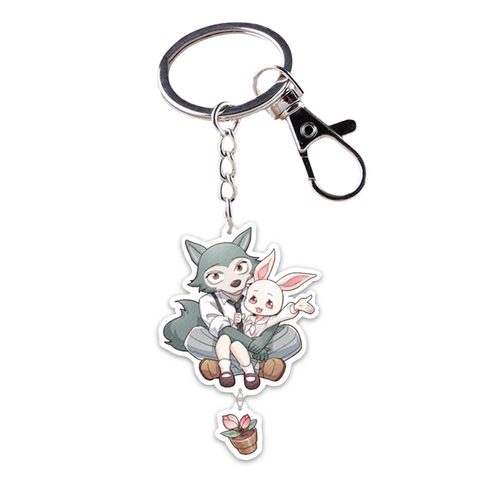 High Quality Anime BEASTARS Legosi Key Chain Pendant Cosplay Two-sided Acrylic Keychain Keyring ► Photo 1/6