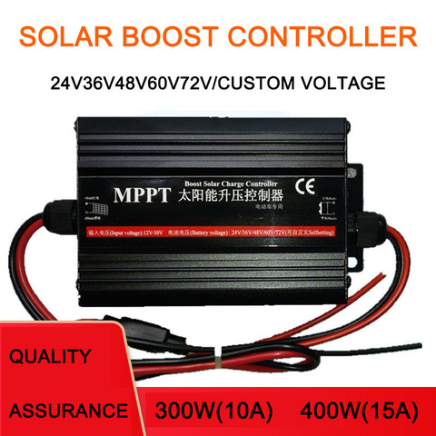 MPPT Solar Boost Charging Controller 36V 24V 48V 60V 72V Electric Battery Car ► Photo 1/1