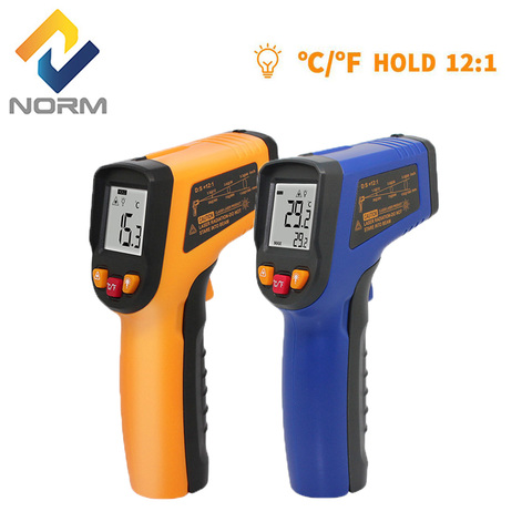 Digital Thermometer Laser Infrared Thermometer Non-Contact Temperature Gun LCD Pyrometer Termometro Temperature Meter Tool ► Photo 1/6