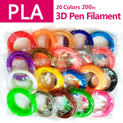 Quality product pla 1.75mm 20 colors 3d pen filament pla 1.75mm pla plastic abs filament 3d filament 3d printer pla 3d pen wire ► Photo 1/5