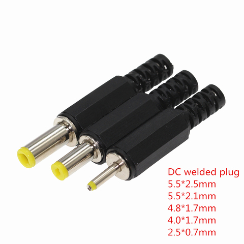 10Pcs DC Power Male Plug Jack Adapter Male 5.5x2.1mm 5.5x2.5mm 3.5x1.0mm 3.5x1.3mm 6.3x3.0mm 3.5x1.1mm ► Photo 1/6