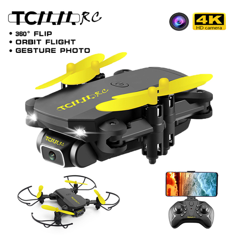 TCMMRC Mini drone 4k profesional wifi dron quadrocopter fpv drone with 4k HD camera RC foldable gps Selfie Drones for mini Toys ► Photo 1/6