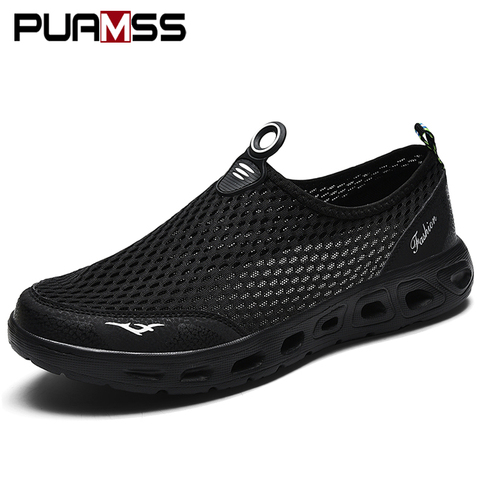 Men Casual Shoes 2022 Summer New Men Sandals Air Mesh Lightweight Breathable Water Slip-on Shoes Men Sneakers Sandalias Mujer ► Photo 1/6