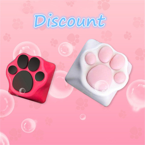 ABS Silicone Kitty Paw Artisan Cat- Paws Pad Keyboard keyCaps for cherry MX Swit ► Photo 1/6