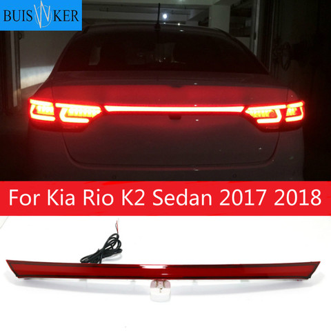 LED Rear Bumper Reflector Car Tail Light Fog Lamp Braking Driving Car Accessories For Kia Rio K2 Sedan 2017 2022 ► Photo 1/3