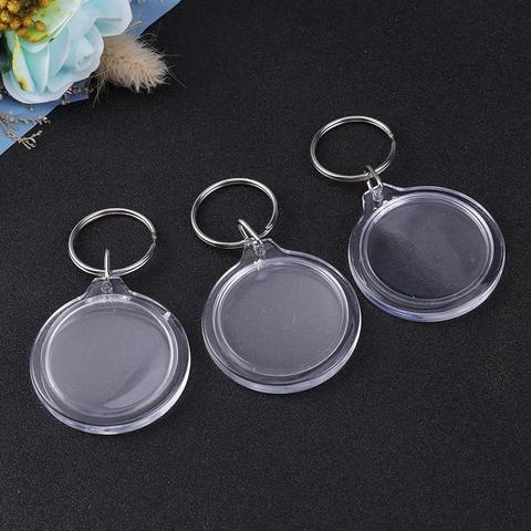 50pcs Simple Creative Keyring Photo Frame Keychain for Bag Key Car ► Photo 1/6