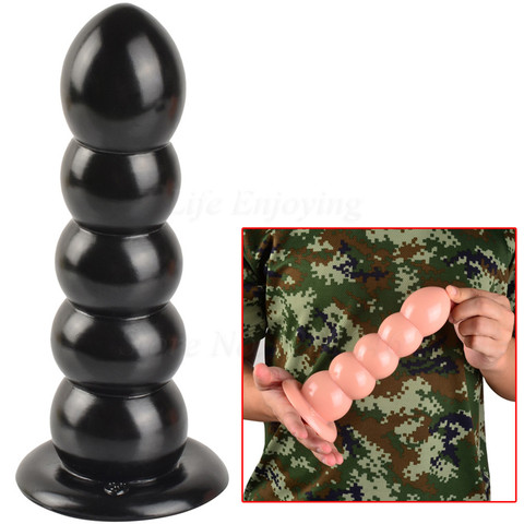 5 Balls Anal Beads Big Butt Plug Suction Cup Anal Dilatador Buttplug Sex Toys for Woman Adult Erotic Expander G spot Stimulator ► Photo 1/6