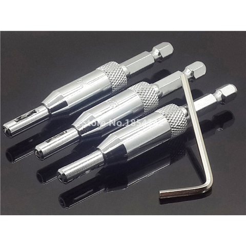 3pcs 2, 2.8, 3.6mm HSS Self Centering Hinge Twist Drill Bits Window Doors Screw Hole Saw Woodworking Reaming Cabinet Tool Set ► Photo 1/6