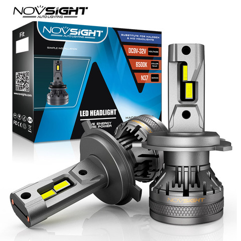 NOVSIGHT 22000LM H4 Led Car Headlight Bulbs Canbus H7 led H11 H8 H9 H1 H3 9005 9006 9007 120W 6500K  Auto Headlamps Fog Lights ► Photo 1/6