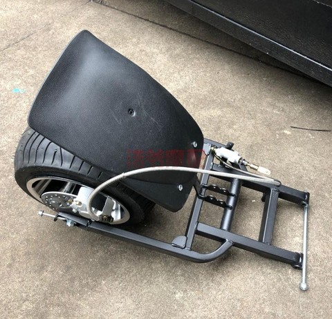 DIY Modified Inverted Three-Wheeled ATV Electric Motorcycle Scooter Accessories Rear Axle Suspension Rear Fork 10-Inch Tire ► Photo 1/5