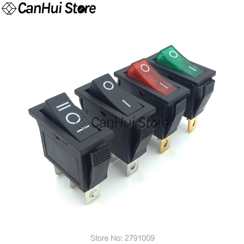 2Pcs KCD3 Rocker Switch ON-OFF-ON 2 / 3 Position 3 Pin Electrical equipment With Light Power Switch 15A/16A 250VAC 35*31*14mm ► Photo 1/6