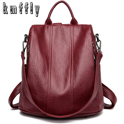 Lady Anti-theft Backpack Fashion Female Student Bag School Waterproof Shoulder Bags High Capacity Traveling Backpack Sac A Dos ► Photo 1/6