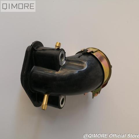 Intake manifold (2-nipple for EGR Cylinder Head) for 4 stroke Scooter Moped ATV QUAD GY6 50 GY6 60 GY6 80 139QMB 147QMD ► Photo 1/6