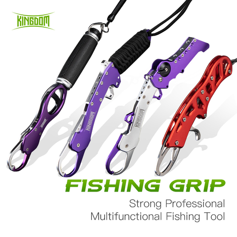 Kingdom Fish Lip Grip Portable Stainless Steel Aluminum Alloy Folding With Scale Corrosion Resistant Fishing Tool  Gripper ► Photo 1/6