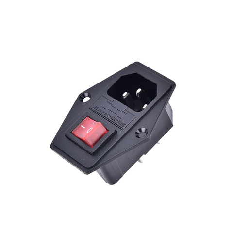 1Pc ON/OFF switch Socket with female plug for power supply cord arcade machine IO switch with Fuse ► Photo 1/6