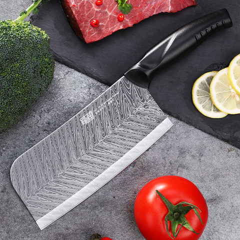 FINDKING stainless Steel kitchen slicing knife Slicer laser pattern Chopping Chef Butcher Knife/Cleaver tools cutting ► Photo 1/6