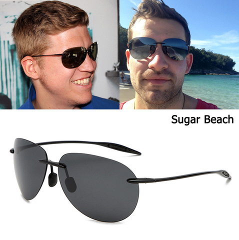 JackJad Fashion Sport TR90 Rimless Frame SUGAR BEACH Style Sunglasses Men Polarized Pilot Brand Design Sun Glasses Oculos Sol ► Photo 1/6