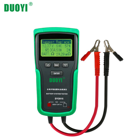 DUOYI DY2015 12V Car Battery System Tester Capacity Maximum Electronic load Battery Cranking Charge Test Digital Diagnostic Tool ► Photo 1/6