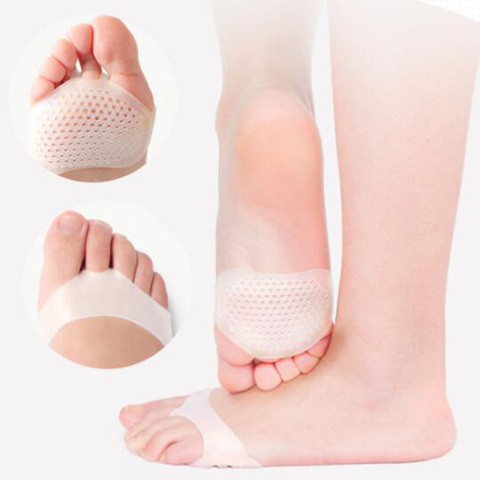 2pcs Metatarsal Pads Foot Care Tool Silica Gel Toe Separator Stretchers Alignment Pain Relief Foot Pads Forefeet Silicone Socks ► Photo 1/6