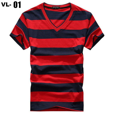 MwWiiWwM Hot Mens t-shirts Fashion Cotton Tops Tees Short Sleeve Brand Stripe T Shirt Men Summer Clothing New Casual T shirts ► Photo 1/6