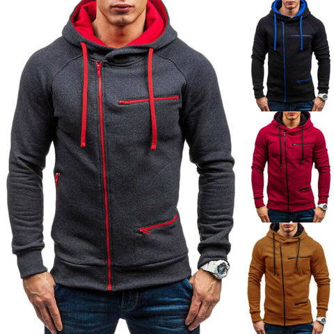 Gothic Modis Men Zipper Hoodies Sweatshirt Autumn Spring Casual White Long Sleeve Sports Pullover Hoodies Men Sweatshirt ► Photo 1/6