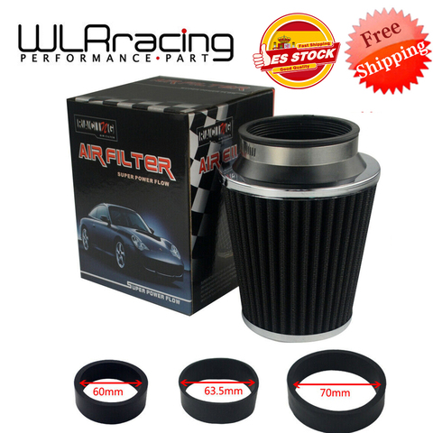 Universal Car High Flow Cold Air Intake Air Inlet Air Intake System Mushroom Head Air Filter Neck 76mm/70mm/63.5mm/ 60mm ► Photo 1/6