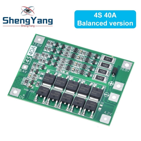 3S/4S 40A 60A Li-ion Lithium Battery Charger Protection Board 18650  BMS For Drill Motor 11.1V 12.6V/14.8V 16.8V Enhance/Balance ► Photo 1/6