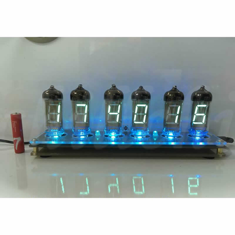 IV-11 six-tube fluorescent tube clock (non-glow tube) ► Photo 1/3