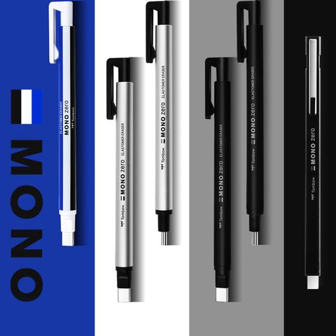 1pcs Japanese Tombow MONO Zero Pen-shaped Push Eraser EH-KUS KUR Refill Manga Design ► Photo 1/6