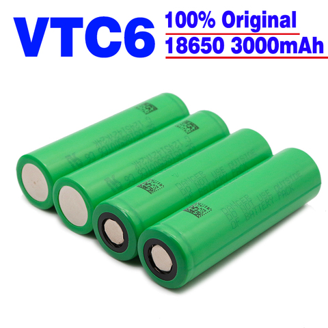 2022/ 100% original VTC6 18650 V 3000 mAh Li ion 3,7 batera para SONY us18650 vtc6 3000 mAh batera USO juguetes herramient as ► Photo 1/6