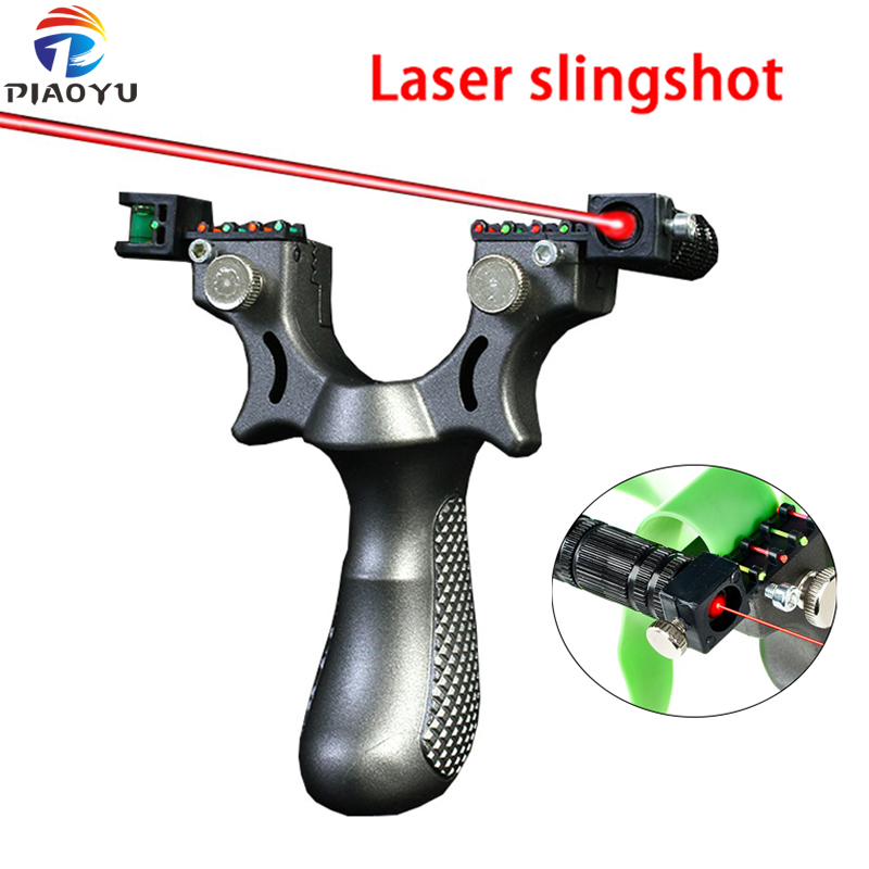 Big Power Flat Rubber Band Slingshot High Precision Fast Bow For Outdoor Hunting 
