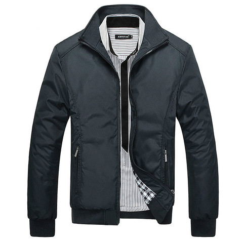 Spring Autumn Casual Mens Jackets Plus Size 5XL jaqueta masculina Sportswear Bomber Jacket Mandarin Collar Jacket homme ► Photo 1/6