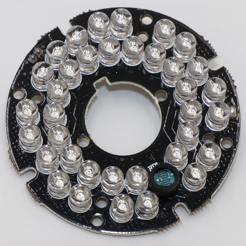 CCTV Accessories infrared light 36 Grain IR LED board for Surveillance cameras night vision diameter 53mm ► Photo 1/5