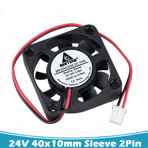 2Pieces LOT Gdstime DC 24V 2Pin 4010 4cm 40mm 40x10mm Ventilation Axial Flow Cooler Cooling Fan ► Photo 1/1